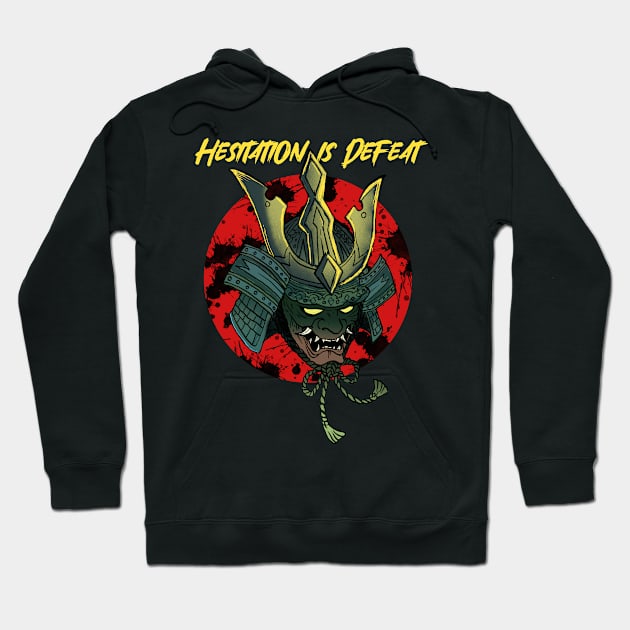 Hesitation is defeat Hoodie by DeathAnarchy